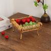 European Vintage Fruit Plate High-End Round El Glass Plate Multi-Layer Fruit Basket  Creative Cake Plate Ornaments