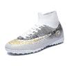 Large size high-top football shoes men and women children long nails broken nails youth student competition flat training shoes