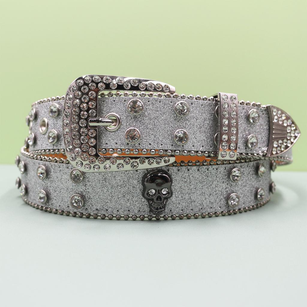 Punk Style Belt Men's Trendy Men's Jeans Belt High-end Leather Belt European and American Style Belt