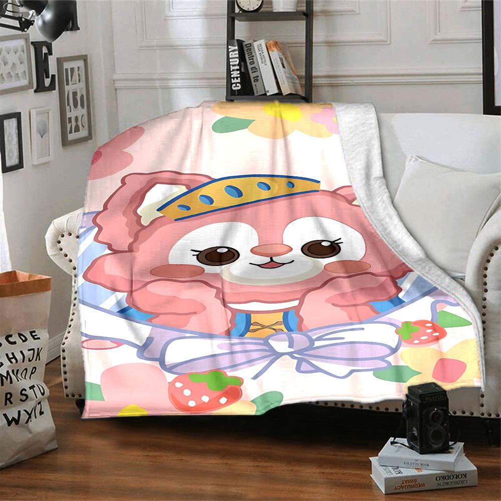 1pc Flower Name blanket Lightweight Flannel Throw for Sofa Bed Travel Camping Livingroom Office Couch Chair
