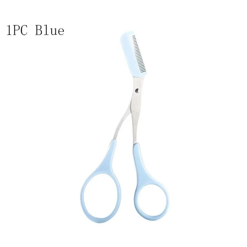 1/2/3/4pcs Eyebrow Trimmer Makeup Tools Stainless Steel Eyebrow Scissors with Comb Hair Removal  Eyebrows Shaping Makeup tools