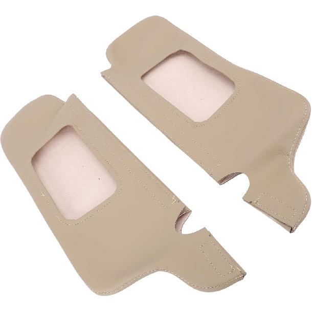 Asixxsix Sonnenschutzblende Abdeckung Schutz für 1994 bis 2004, PU-Leder Sonnenschutzblende Ersatzabdeckung Haut, Linke Fahrer- und Rechte Beifahrerseite Sonnenschutzblende