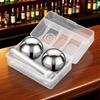 Metal Ice Cubes 55mm Reusable Round Whiskey Stones Kitchen Utensils Gadgets For Cool Drinks Coffee Beer Vodka Chocolate Fruit