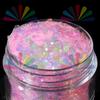 Holographic Chunky Glitter  Art Powder Iridescent Sequins Flakes Eco-Friendly PET Material Festival  Decoration