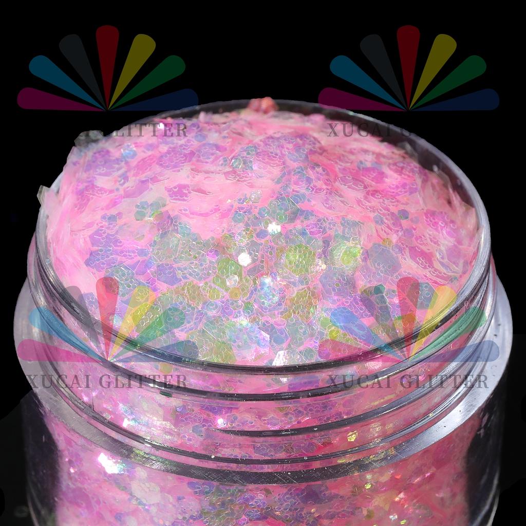 Holographic Chunky Glitter  Art Powder Iridescent Sequins Flakes Eco-Friendly PET Material Festival  Decoration