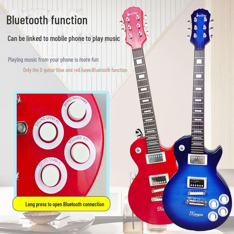 Children's Electric Guitar Toy: 6-String Beginner Bass for Boys and Girls