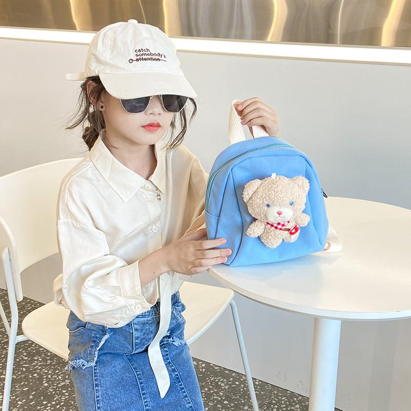 Stylish And Fun Childrens Backpack Lightweight Canvas Material With Animal Patterns