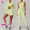 Cloud Feeling Quick-Dry Waist-Cinched Yoga & Running Sports Set 8408