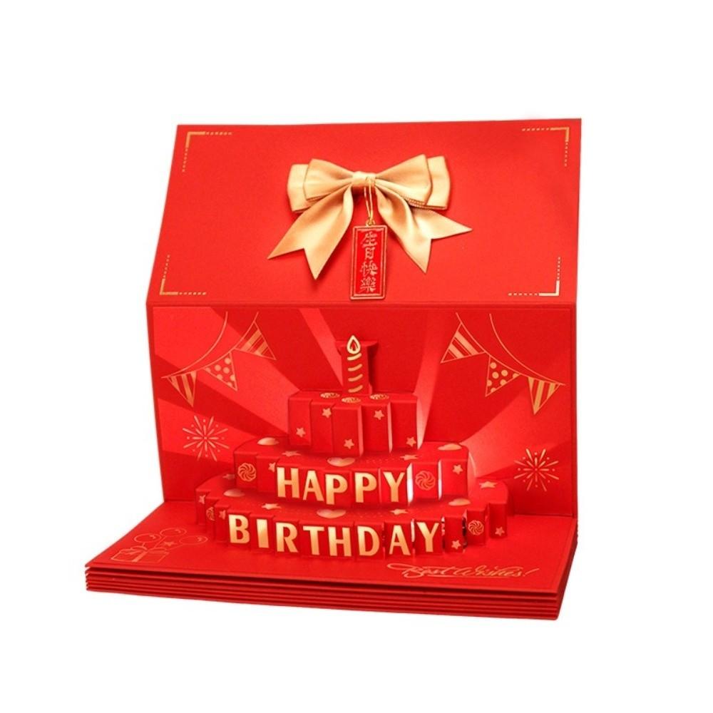 Best Wishes Red Envelope Card 6/8/10 Slots Lucky Money Envelope Creative Money Bag  New Year Gifts