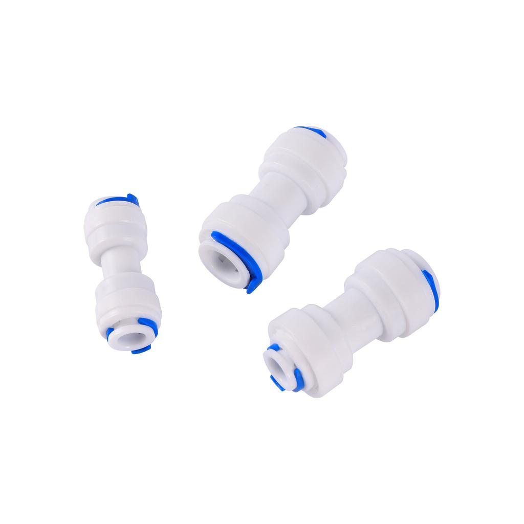 Reverse Osmosis Quick Coupling 1/4 3/8 Hose Connection Tee Y Connector 2 Way Equal Elbow Straight RO Water Plastic Pipe Fitting