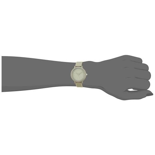 Fieldwork Women's Analog Watch with Tone and Silicone Band, Khaki, YM061-3