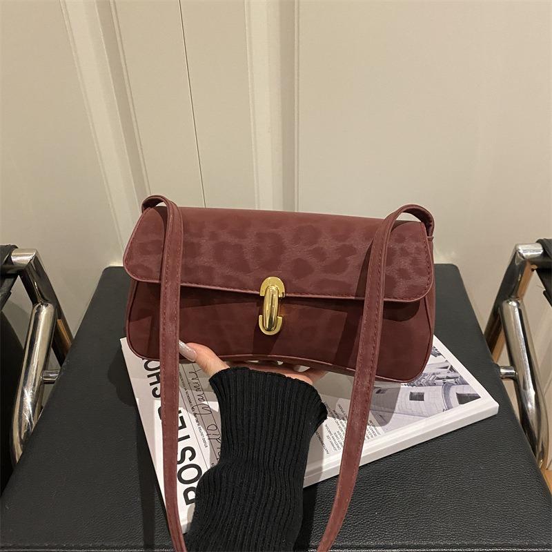 Deerskin Fleece Lock Largecapacity New Winter Beautiful Fashion Single Shoulder Underarm Small Square Bag Women