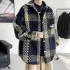 Chic Men's Plaid Jacket: Rogue Design, Winter Lapel, Casual American Style