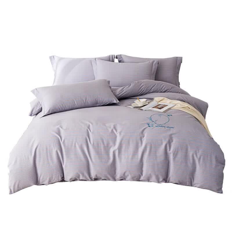 Dohia 100% Cotton Skin-Friendly 4-Piece Bedding Set