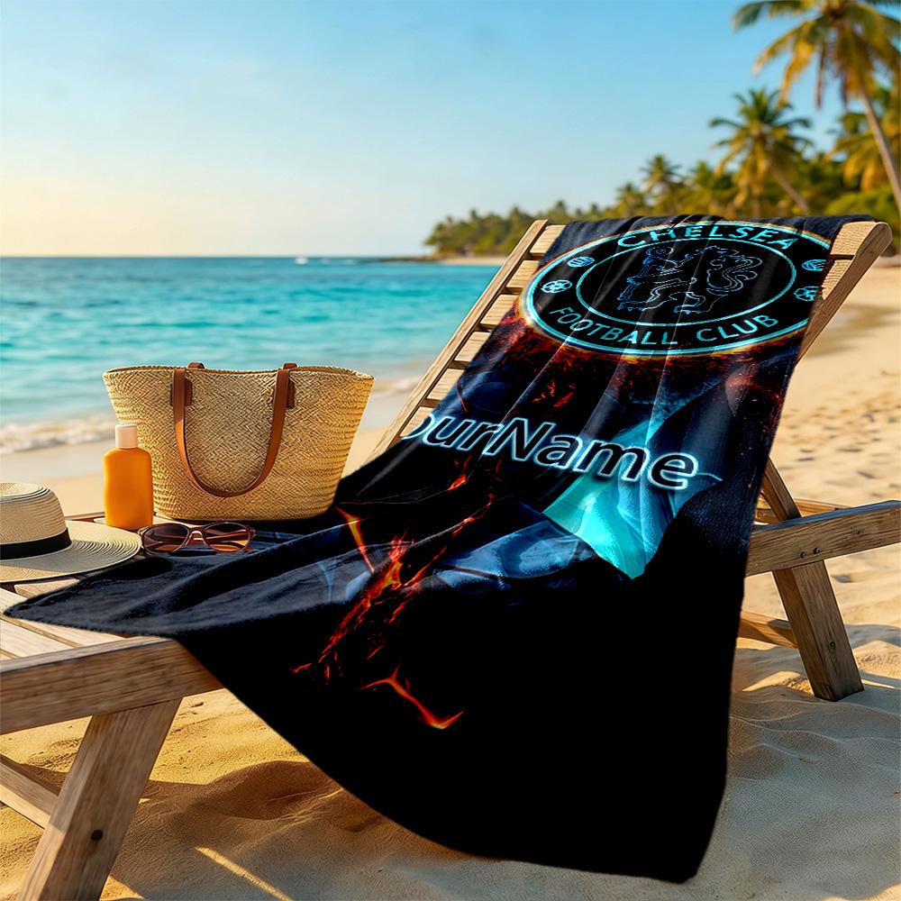 Chelsea Customize Your Name Beach Towel Quick-Dry Soft Microfiber
