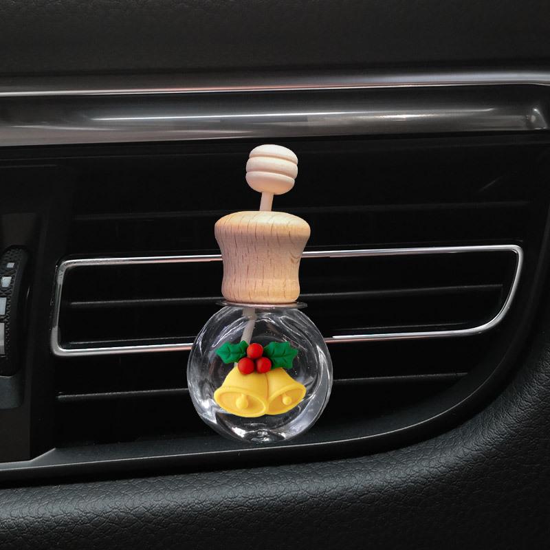 Creative Car Air Vent Perfume Clip - Christmas Ornament and Aromatherapy Bottle