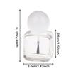 1pcs 10ml Empty Nail Polish Bottles Clear Glass Nail Gel Bottles With Brush Cap Nail Oil Nail Art Tool