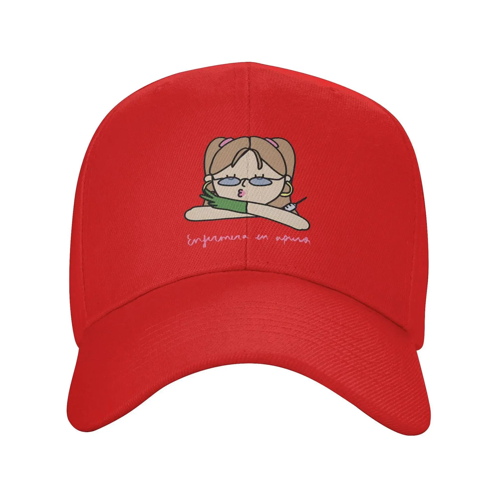 Cute Cartoon Nurse Cap Men Women Trendy Headwear Enfermera En Apuros Baseball Cap Adjustable Adjustable