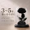 Verbenis Preserved Rose, Single Flower, with Glass Dome, Beauty and the Beast Inspired Rose Bouquet, Everlasting Flower, Eternal Love, Gift for Birthd