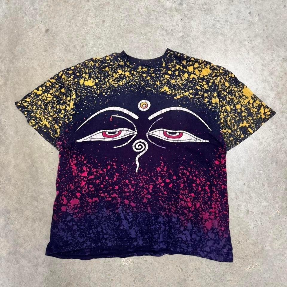 Vintage 90s Seva Foundation Eyes Grateful Dead Psychedelic Mens XL Unisex T-Shirt