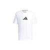 Adidas T Shirts Men's White Crew Neck Moderate Straight Fit GQ8305
