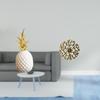 Pineapple Sculpture Ornament for Bedroom Bookshelf Tabletop Metal Wall Art Decorations Rustic Scenic