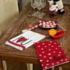 ARKENY Valentines Day Kitchen Towels Red Heart Dish Towels 18x26 Inch Ultra Absorbent Wedding Drying Cloth I Love U Sign Hand Towel for Valentine