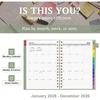 EMSHOI 2026 Planner Weekly and Monthly, Week on One Page with Notes, A5 (5.7"x8.3"), Jan-Dec 2026 Calendar Agenda with Monthly Tabs, Note Pages,