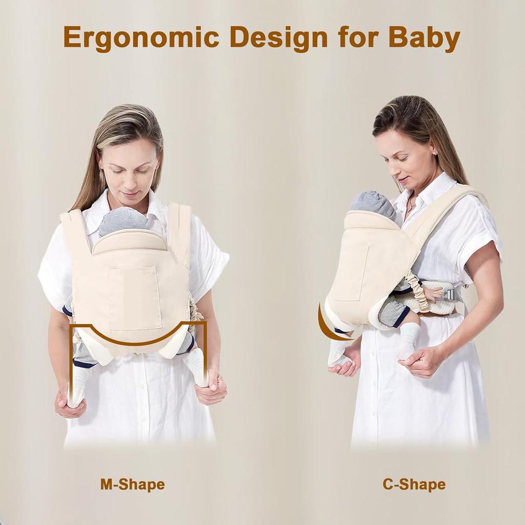 MIAO PAW Baby Sling Carrier,Baby Carrier Newborn To Toddler, Adjustable Breathable Carrier, Infant Hip Seat Carrier for Toddler Sling, Nursing Sling