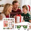 Weihnachts-Adventskalender, 24-Tage-Adventskalender Feiertags-Countdown-Kollektion, Anhängerbox geeignet für Weihnachtsüberraschungsgeschenke