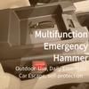 12-in-1 Multifunktionshammer, Multifunktionswerkzeug, Outdoor-Multitool mit Sicherheitsverriegelung und robuster Nylonscheide
