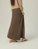 Beiseuseuledeu Soft A-Line Knit Skirt_Brown