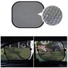 LMoDri 5 Pcs Car Windows Sun Shade Black Mesh Auto Sun Visor Curtain Window Sunshade Suction Cup Protection Front Rear