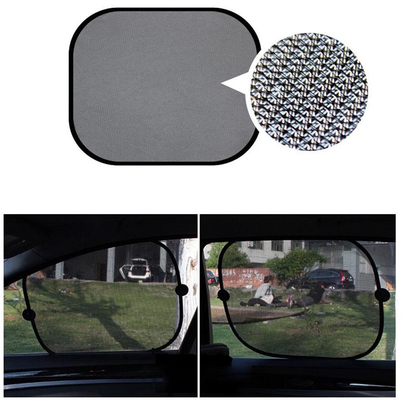 LMoDri 5 Pcs Car Windows Sun Shade Black Mesh Auto Sun Visor Curtain Window Sunshade Suction Cup Protection Front Rear