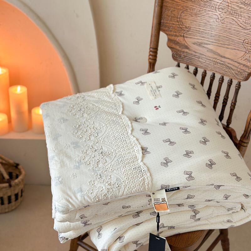 mling Spring/Autumn Knitted Cotton Blend Quilt