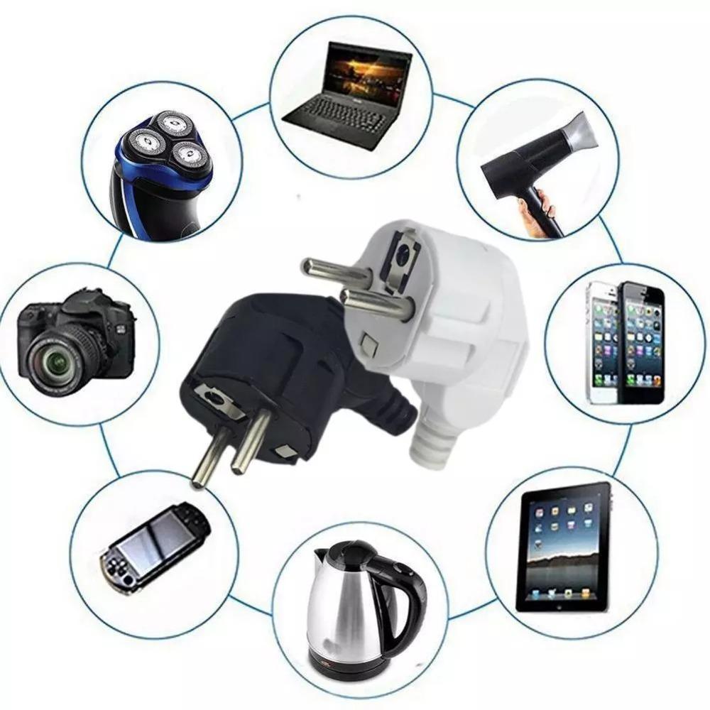 PP Shell Euro Plug 16A/250V Connecting Plug New Detachable Plug Home