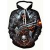 Men's 3D Dragon Phoenix Yin Yang Celestial Printed Hoodie - Long Sleeve Casual Hoodie with Drawstring Pocket
