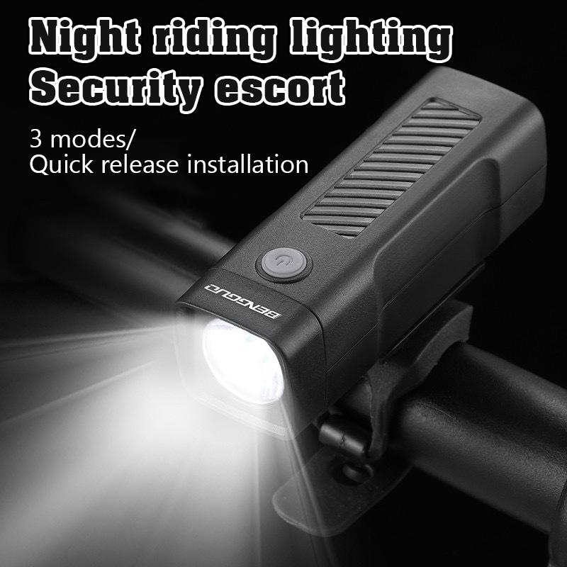 Bike Headlight Usb Rechargeable Bike Front Light Waterproof Super Bright Bike Light 3 Modes For Night Riding