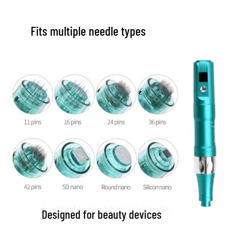A6S Electric Dr. Pen Microneedle Nano Microcrystal Snap-On Head