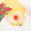 2Pcs Plumeria Flower Hairpin Non-slip Colorful Side Clips Decorative Plastic Hair Accessories for Women Girls