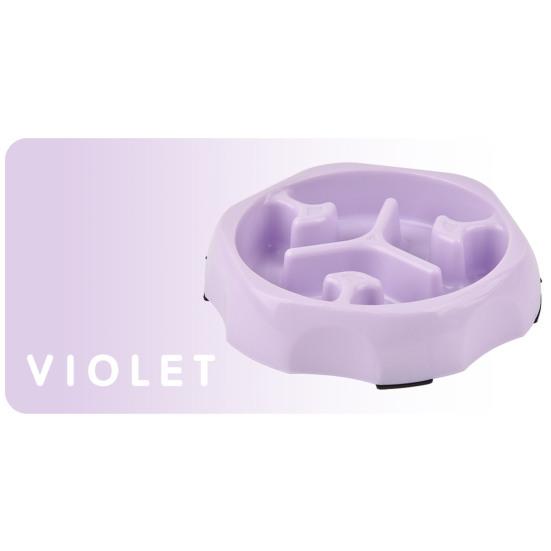 Large Breed Slow Feeder Dog Bowl Effective Slowing Eating Round Shape Anti-spill Pet Food Dish Slow Feeding Column Pet Bowl