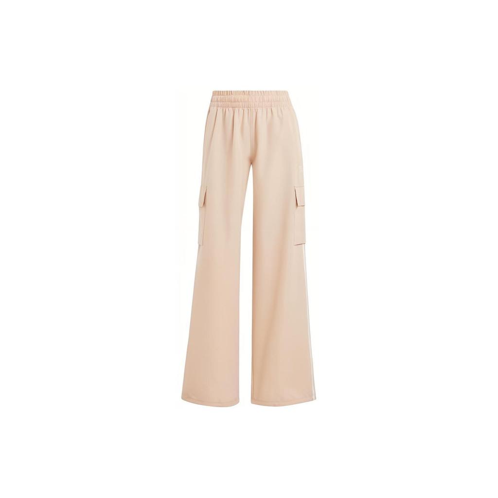 Adidas Originals Adicolor Three-Stripes Cargo Pants With Elastic Waist Women Bottoms Magic-Light-Brown IZ0717