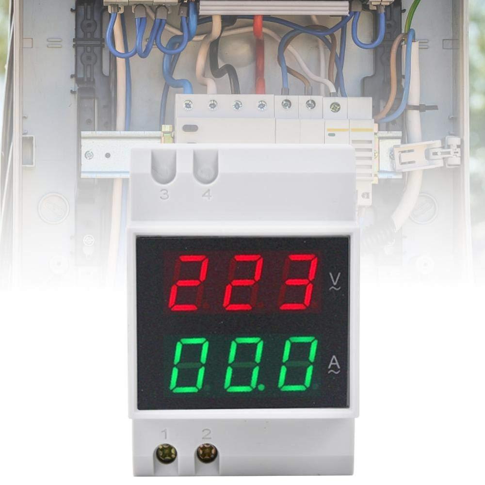 LED Display DIN Rail Power Meter AC80-300V Digital Energy Meter  Industrial Panel