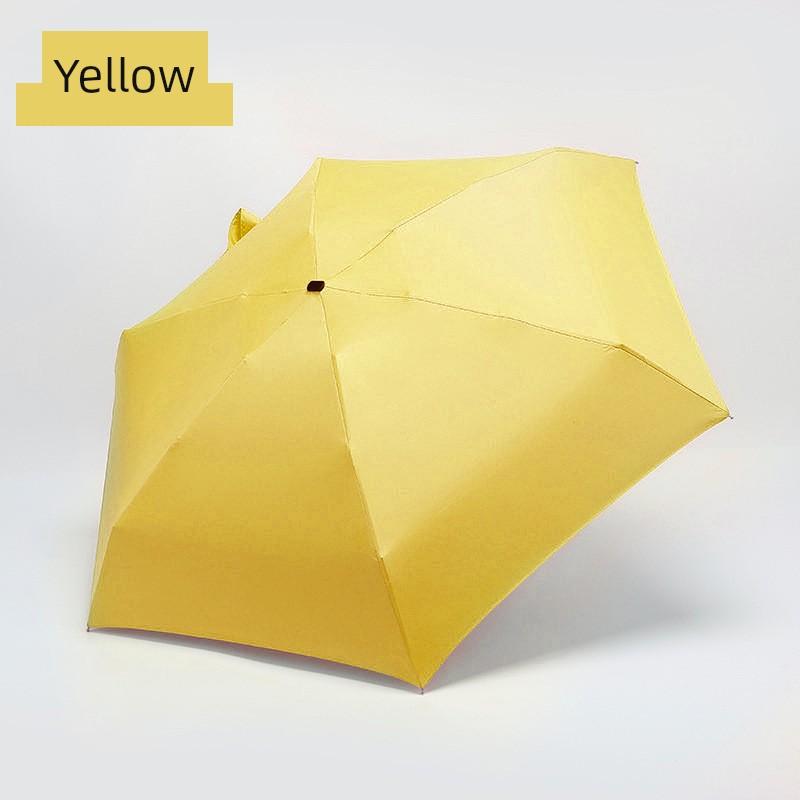 Ultra-Light 50% off Folding Sunshade Umbrella, Promotional Pocket Umbrella, Creative Black-Coated Sun Umbrella, Compact Gift