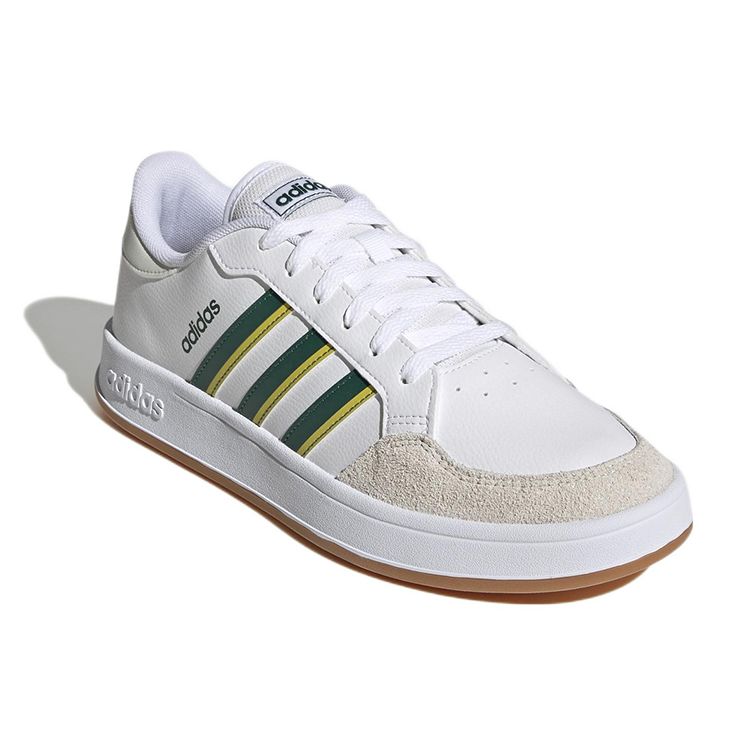 Adidas Neo Breaknet Comfortable Durable Low-Top Skate Shoes Men Sneakers White Green GY9587