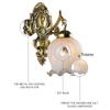 European LED Retro Wall Lamp Vintage Glass E27 Antique Bedroom Bedside Sconces Living Room Stair Home Decor Wall Lights Fixtures