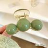 Fermagli per Capelli Barrettes Perle Verdi Vintage per Donna Ragazza Coreani Grandi Pinze a Pinza di Squalo in Acrilico Artiglio per Capelli Copricapo Accessori per Capelli