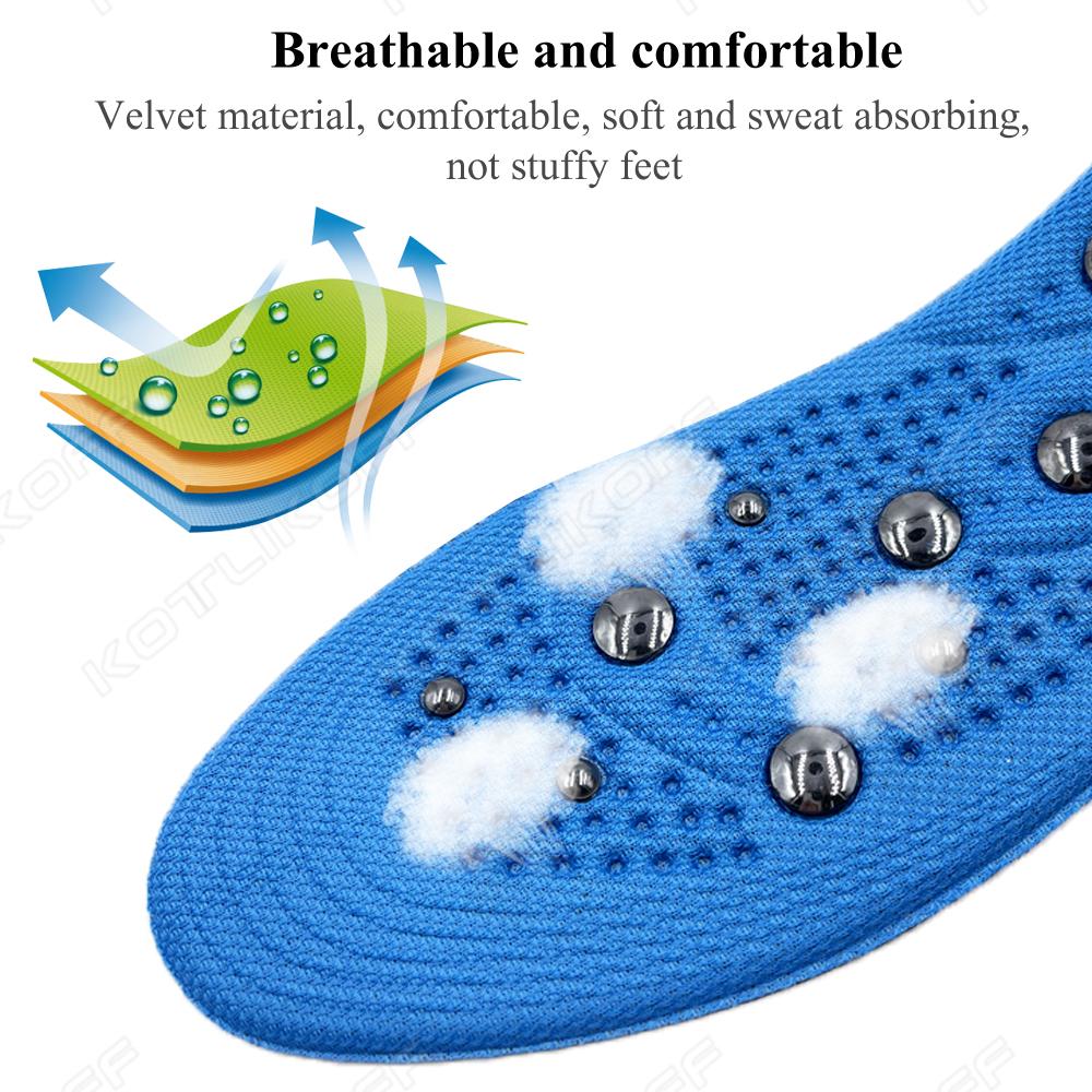 Magnet Massage Insoles Acupressure Foot Shoes Insole For Men Women Lightweight Breathable Lose Weight Shoe Sole