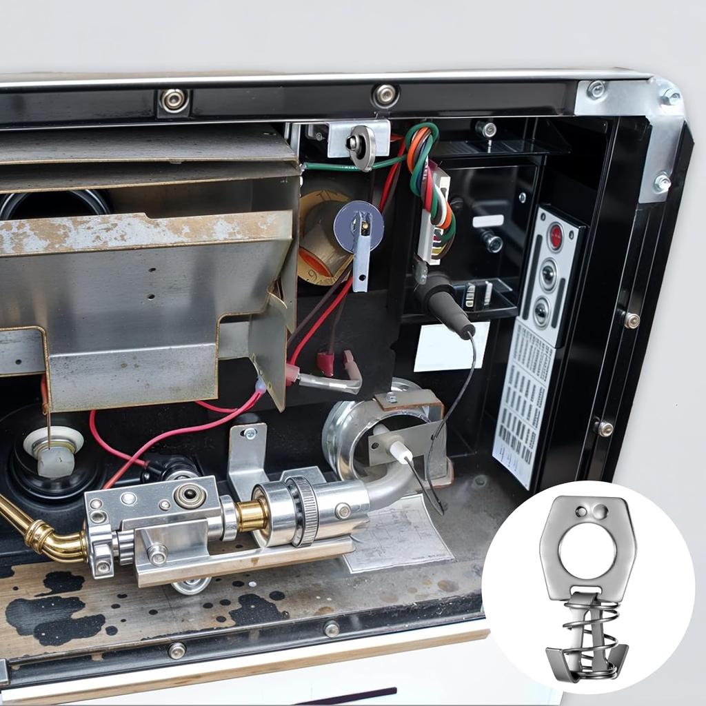 2 PCS RV Water Heater Door Latch, Stainless Steel RV Water Heater Door Cam Lock/Latch Twist Cam Lock Replacement Part, Waters Heaters Cover Latchs