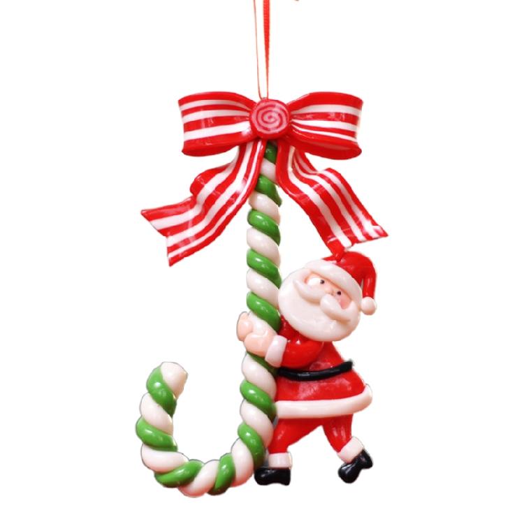 Candy Cane Christmas Tree Hanging Ornaments Xmas Hanging Decoration Santa Claus